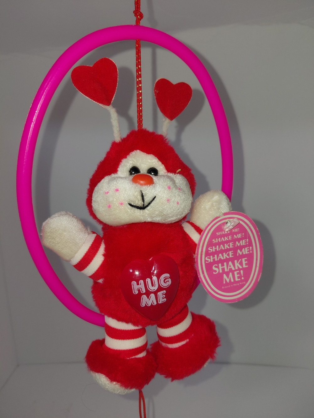 Rare 1987 Dan Dee HUG ME Valentines Love Bug That SHAKES